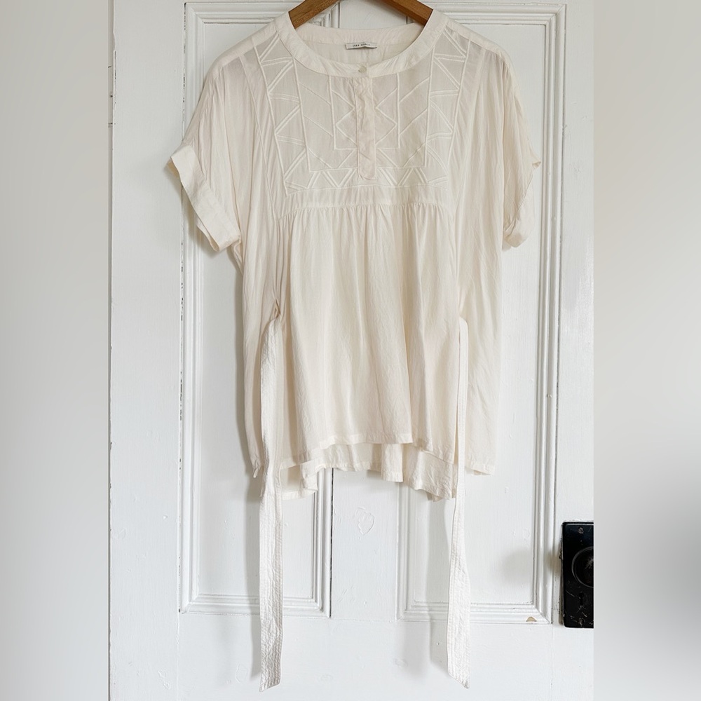 Ikks Cream Short Sleeve Top